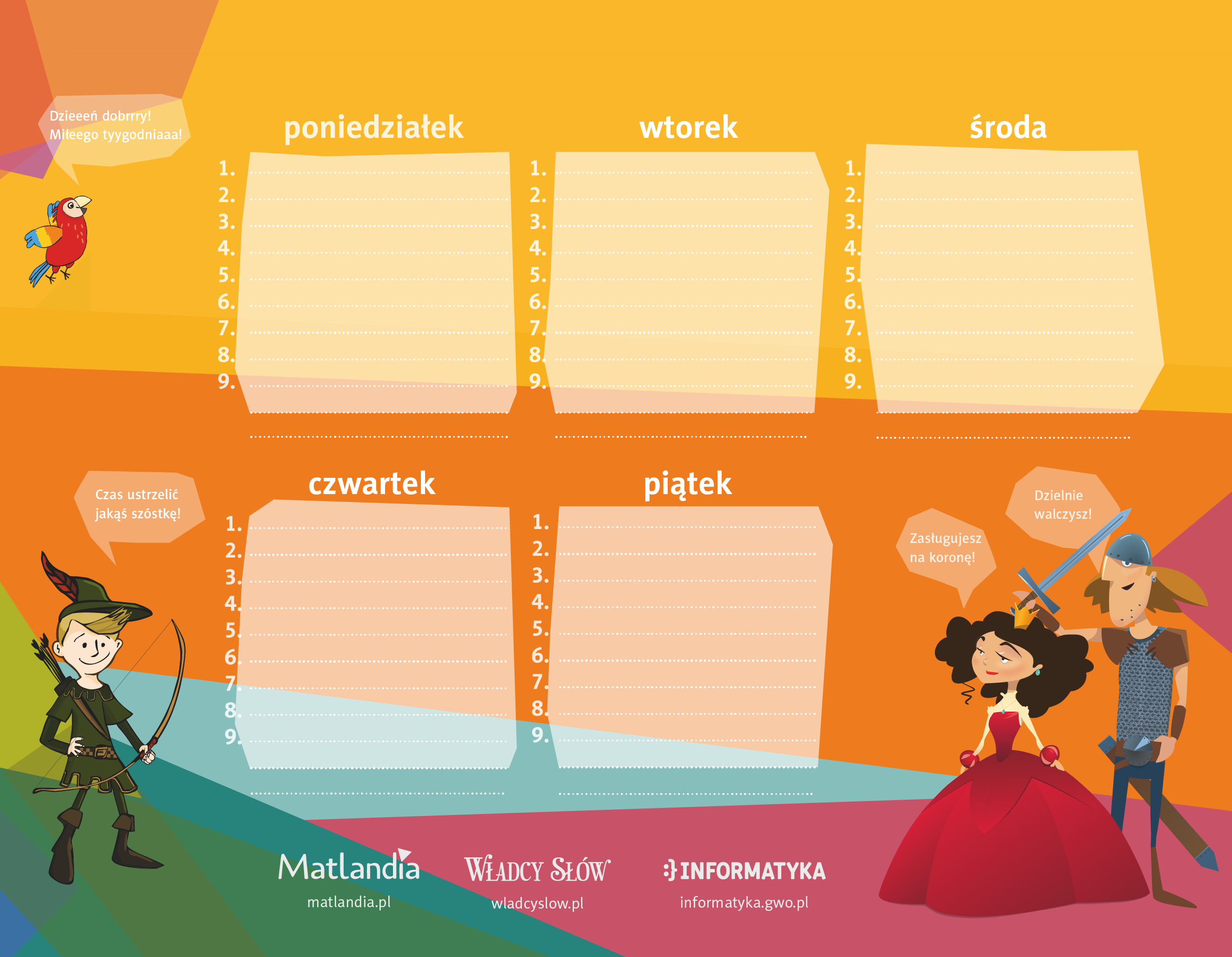 Plan Lekcji Do Zrobienia Dla Dzieci Z Klas 1-3 edugry.gwo.pl